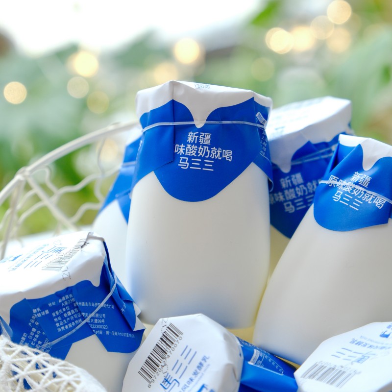 【1215早市直播】马三三 无糖原味酸奶 12瓶 新疆纯正的酸奶口感