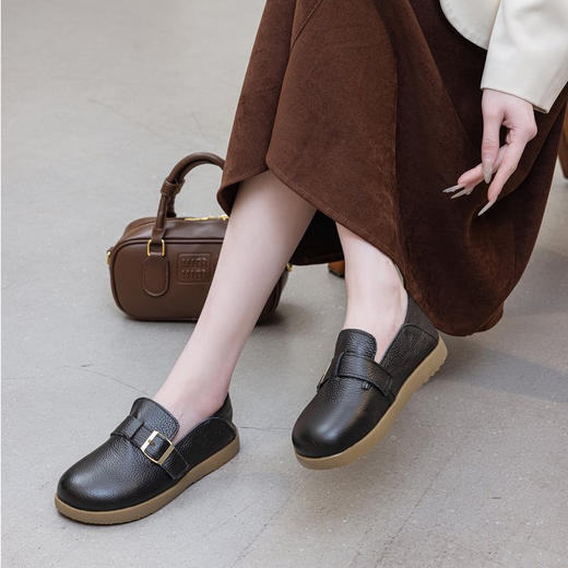 凯撒KAISER春季头层牛皮一脚蹬 懒人鞋 商品图11