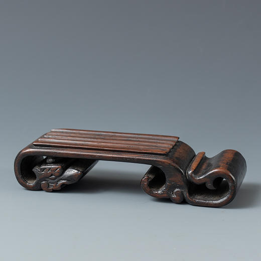 清 黄花梨整挖螭龙纹墨床 商品图4