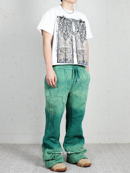 WHO DECIDES WAR | 礼堂渐变运动卫裤 商品图4