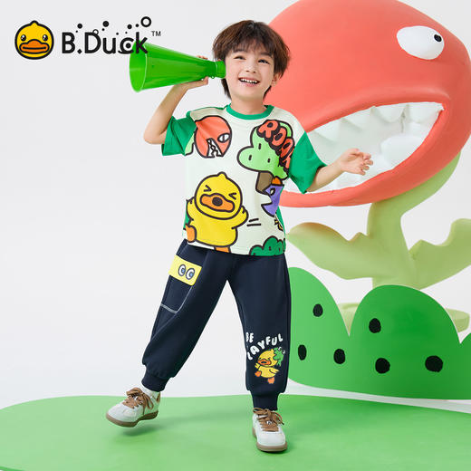 B.Duck小黄鸭童装夏季短袖T恤90-130 BF2601016 商品图1