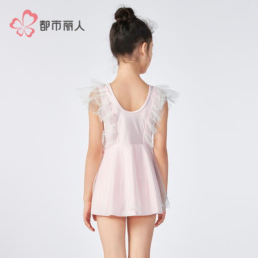 都市丽人滨海休闲女童连体泳衣薄半光涤泳布一体式泳衣JSH1A1 商品图3