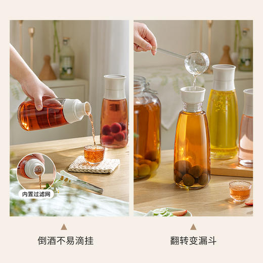 摩登主妇泡酒玻璃瓶存酒专用酒瓶子青梅酒酿酒罐容器储酒器密封罐 商品图2
