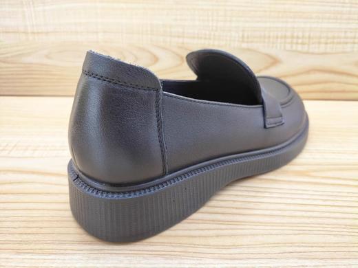 行真皮女鞋23372680时尚平底舒适休闲乐福单鞋 商品图3