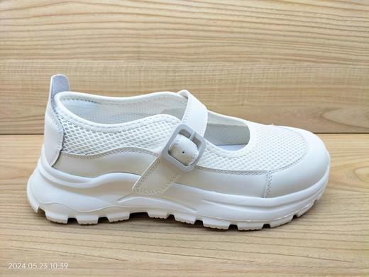 夏季新款豪行舒适休闲女鞋24291518时尚平底皮网透气浅口凉鞋 商品图1