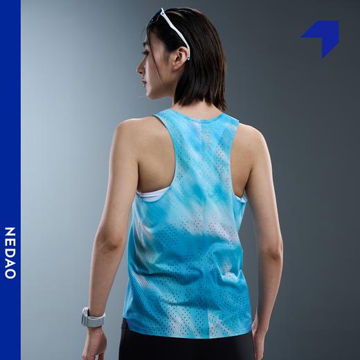 内道一片式风洞背心排汗网孔透气降温马拉松跑步男女极光风洞背心 商品图4