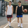LUSHISI星蓝主题运动复古条纹篮球美式街头潮流训练跑步五分短裤 商品缩略图2