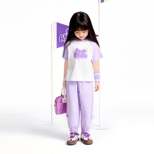 【实体店同款】女童短袖针织衫夏季新款安奈儿童装XG521687 商品图6