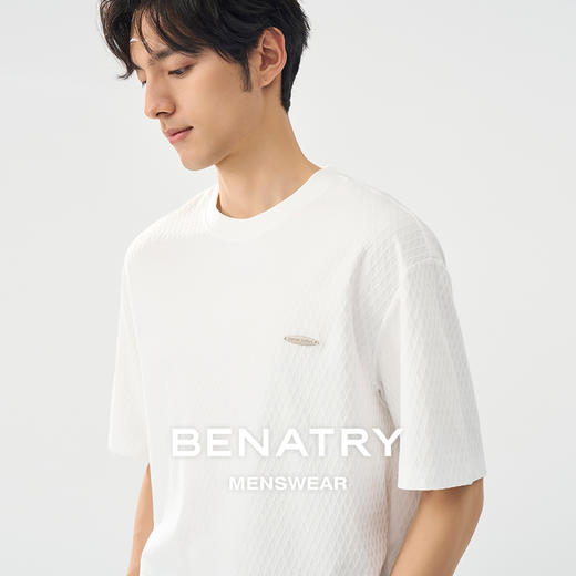 贝纳川肌理面料圆领T恤ECT214003 商品图2