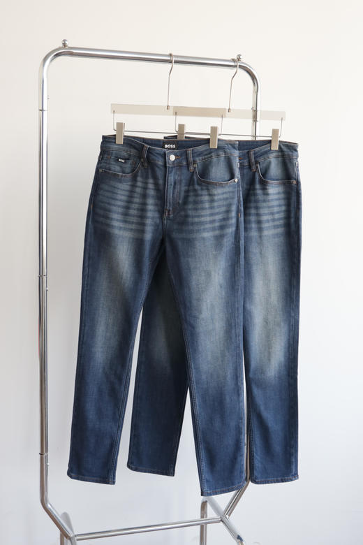 H.B 春夏薄款水洗修身小直筒牛仔裤 NZK235 商品图2