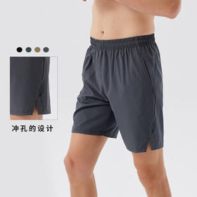 跃牌【跃LEAP-ACTIVE】 男士薄款户外宽松透气运动五分单层短裤梭织弹力短裤W51135