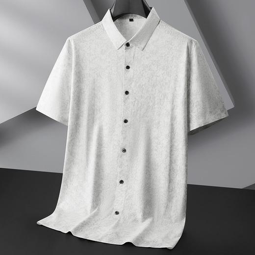 【棉质】【DPF】大依优型大码短袖衬衫潮流碎花半袖衬衣加肥加大码棉质透气夏装肥佬宽松上衣男士 商品图1