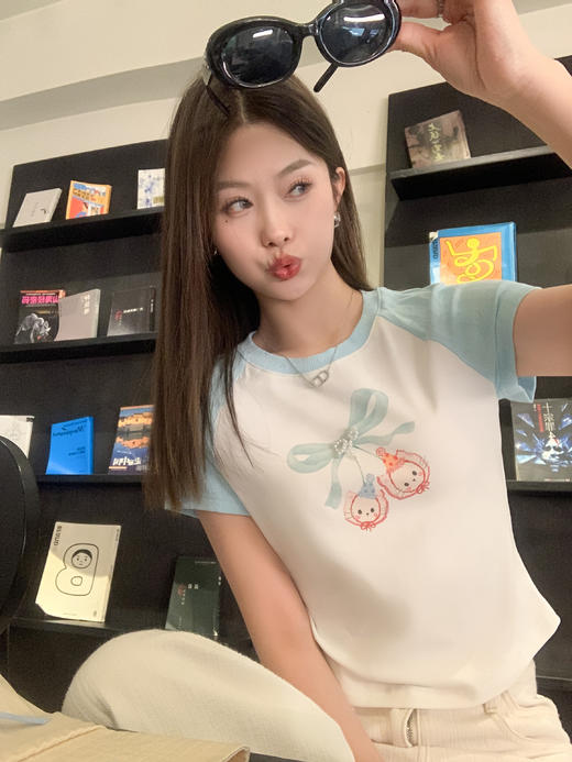 【110元任选2件】最后一波现货！修身插肩印花短袖 商品图9