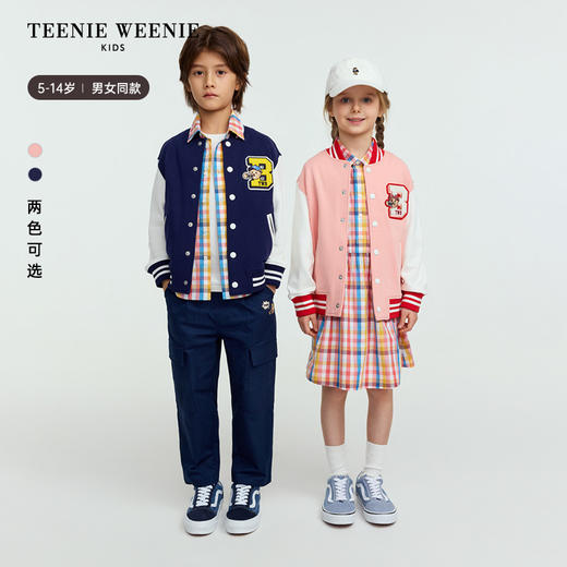 TeenieWeenie Kids小熊童装25男女童运动棒球服卫衣开衫外套TKMZ256397I 商品图0