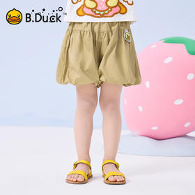 bduck小黄鸭童装夏季女童短裤花苞灯笼裤儿童纯棉裤子休闲裤105-140 FF2659901