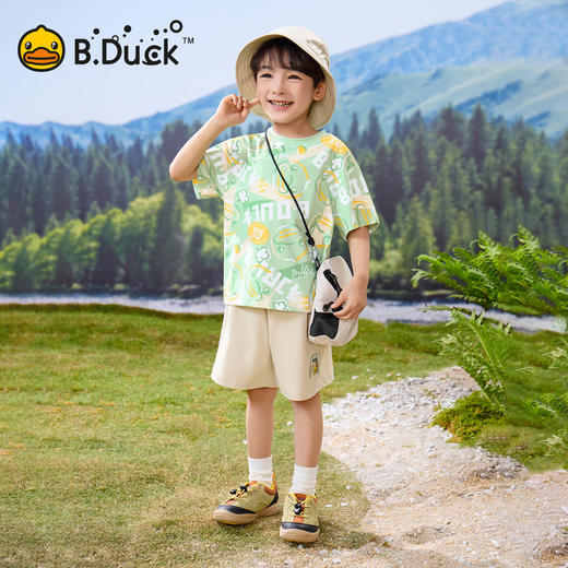 【冰感】bduck小黄鸭童装夏季男童短袖T恤105-150 BF2601059 商品图2