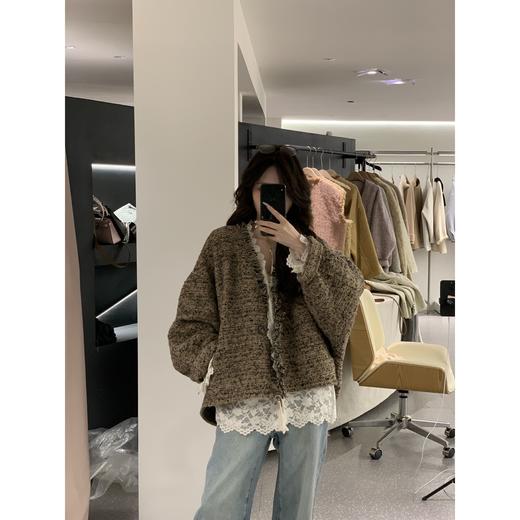 现货【典雅贵奢】设计师高定香香风精致流苏时髦洋气保暖秋冬外套 商品图1