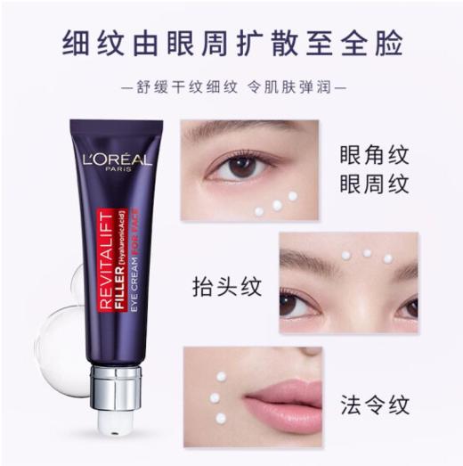 【航免仓】L'OREAL/欧莱雅雅紫熨斗全脸眼霜30m（版本随机） 商品图1
