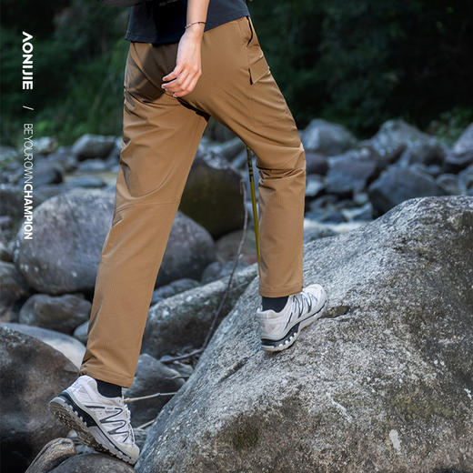 奥尼捷运动长裤女秋冬户外登山跑步裤骑行徒步越野直筒裤/FW6217 商品图2