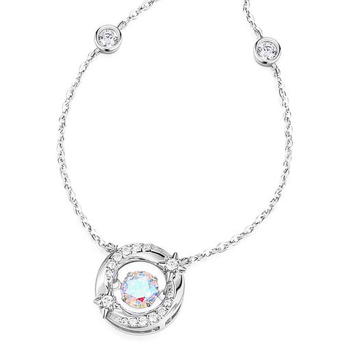 卡蒂罗/KADER 莫比乌斯系列跳动的心吊坠三秒心动 幻彩星环项链  原创设计闪耀星点女生锁骨链 214情人蛇年表白礼盒装 商品图1