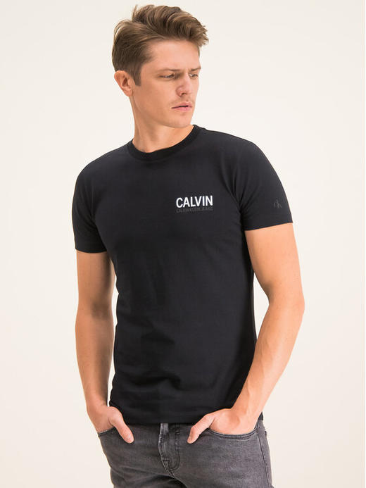 西K 两色 双排字母印花 圆领T恤 TX409 商品图0