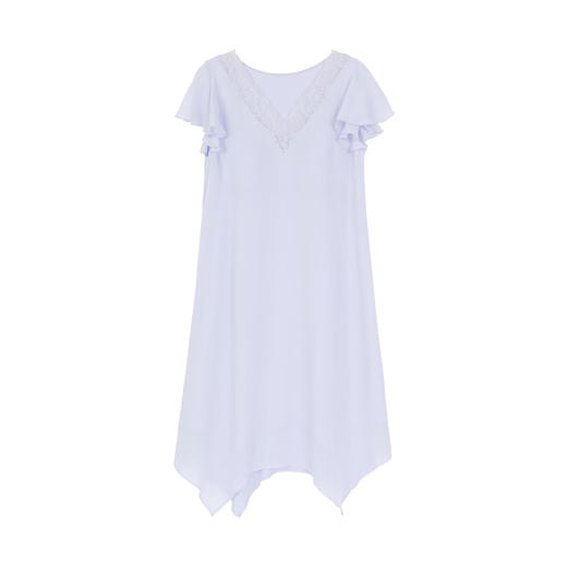 【3F】安莉芳新品莱赛尔夏季v领短袖短裙女士带杯性感家居裙EL00847 商品图1