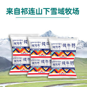 【尝鲜款】天境雪域纯牛奶 青海祁连天境牧场营养早餐奶 200ml*3袋