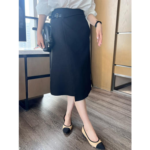 新年折扣 2503313   皮革装饰半身裙 商品图0