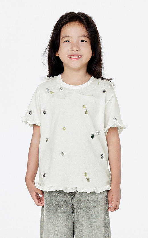 jnby   25年夏款  短袖T恤  1P4112420 商品图4