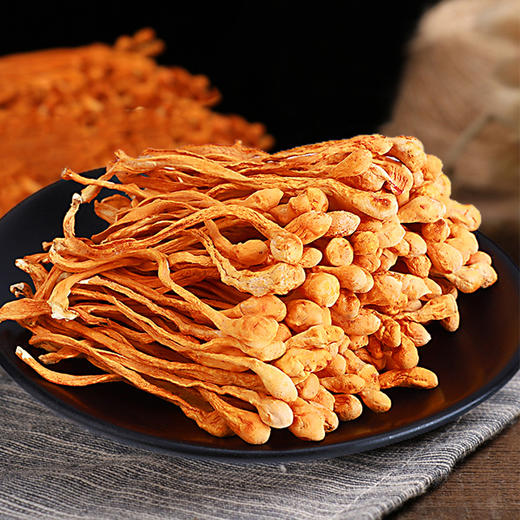 【绿帝】蛹虫草农家干货特产虫草孢子头大煲汤食材虫草花 商品图2