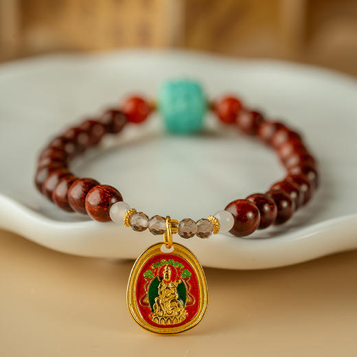 木质文玩手串  多款可选  搭配珍贵玉石 散发天然香气 商品图12