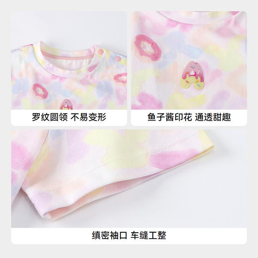 女童SORONA圆领短袖针织衫夏季新款安奈儿童装实体店同款XG521724 商品图4