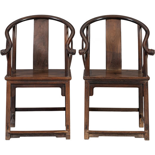 清中期  红木云纹扶手圈椅（一对） 商品图5