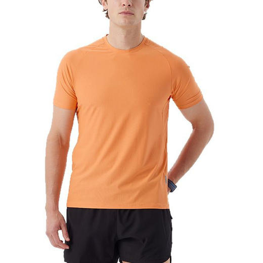 跃牌【跃LEAP-ACTIVE】 锦纶速干衣男士夏圆领弹力冰丝透气反光印健身跑步短袖R51119 商品图4