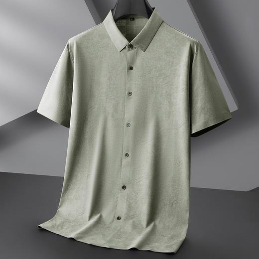 【棉质】【DPF】大依优型大码短袖衬衫潮流碎花半袖衬衣加肥加大码棉质透气夏装肥佬宽松上衣男士 商品图0