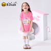 bduck小黄鸭童装夏季女童连衣裙网纱拼接T恤夏季纯棉甜美小女孩公主裙105-150 FF2680001 商品缩略图1