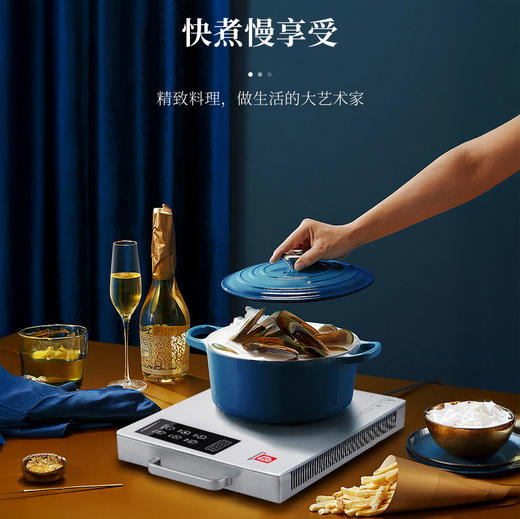 博朗菲Borownfie 多功能电陶炉 数码触屏 2200W大火力 9挡调控 （MX005特价款） 商品图1