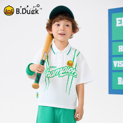 bduck小黄鸭童装夏季男童短袖POLO衫105-150 BF2603031 商品图0