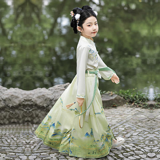 果壳专属苏城纪马面裙套装孔雀（亲子款）&山河印象 商品图3