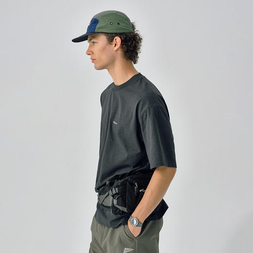 714street夏季凉感弹力打底衫宽松防晒短袖T恤男款轻薄速干运动衣 商品图1