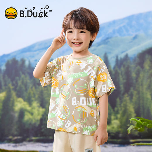 【冰感】bduck小黄鸭童装夏季男童短袖T恤105-150 BF2601059 商品图0