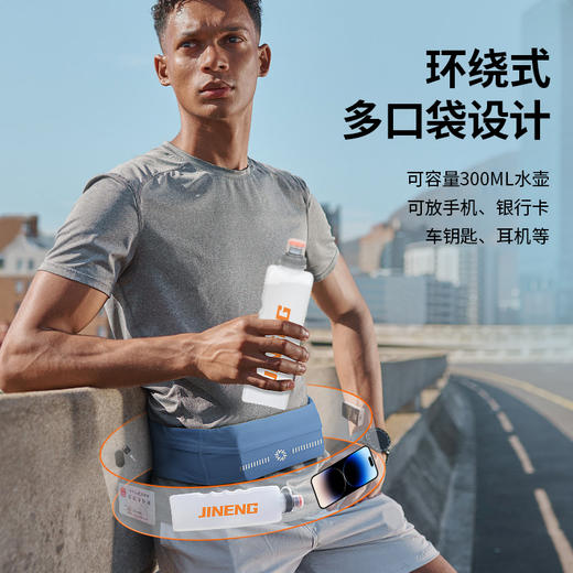 积能跑步运动大容量放置腰包马拉松专用魔术贴腰包轻便透气运动 商品图4