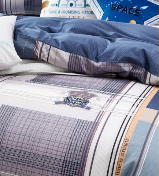 【6楼】富安娜床单四件\伊顿风尚，蓝 商品图3