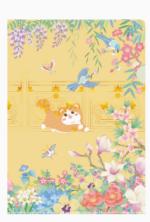 故宫 萌猫如意文件夹 故宫文具 生日礼物 故宫官方旗舰店-繁花锦绣款 商品图0