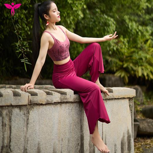 悠妍凉感防晒浮云裤舞韵瑜伽阔腿裤KZ24209 仙气高级垂感休闲音乐流瑜伽裤 商品图2