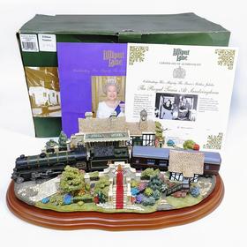 Lilliput Lane2001年限量为庆祝女王金禧制作的桑德林汉姆皇家火车站台