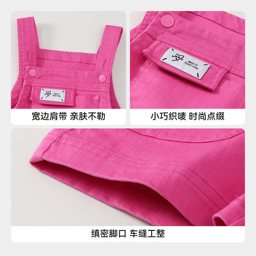 【实体店同款】女童梭织背带裤夏季新款安奈儿童装XG526725 商品图4