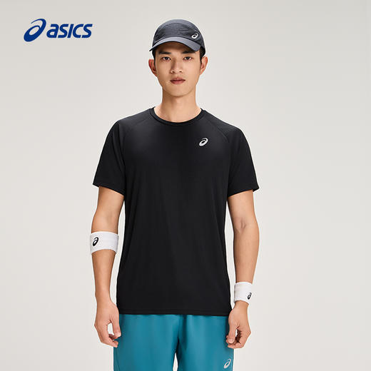 ASICS亚瑟士男式舒适跑步短袖套头圆领反光印花时尚运动T恤2011D046 商品图2