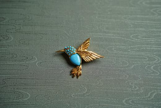 【月泉流砂·蜂鸟胸针】 商品图5