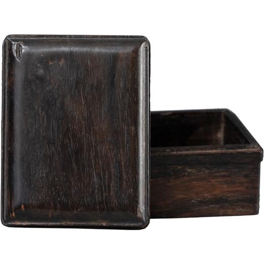 清 紫檀方形盖盒 商品图5